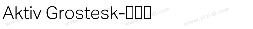 Aktiv Grostesk字体转换 Aktiv Grostesk字体转换